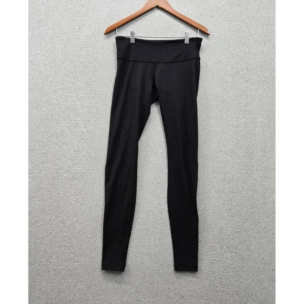 Lululemon Women Activewear Pants 6 Black Yoga Legging Mid Rise Slim 29